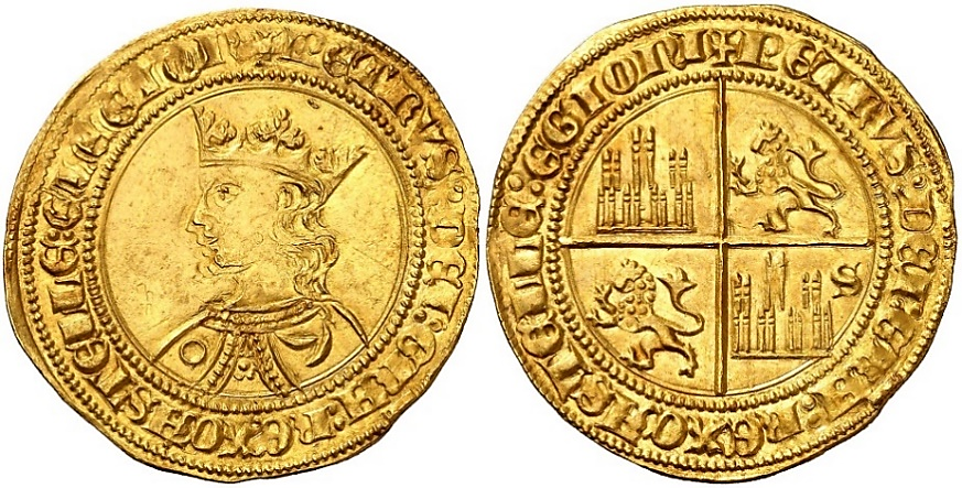 Tipo 10. Dobla de oro con el busto del Rey Pedro I de a 35 maravedís - Imagen 20