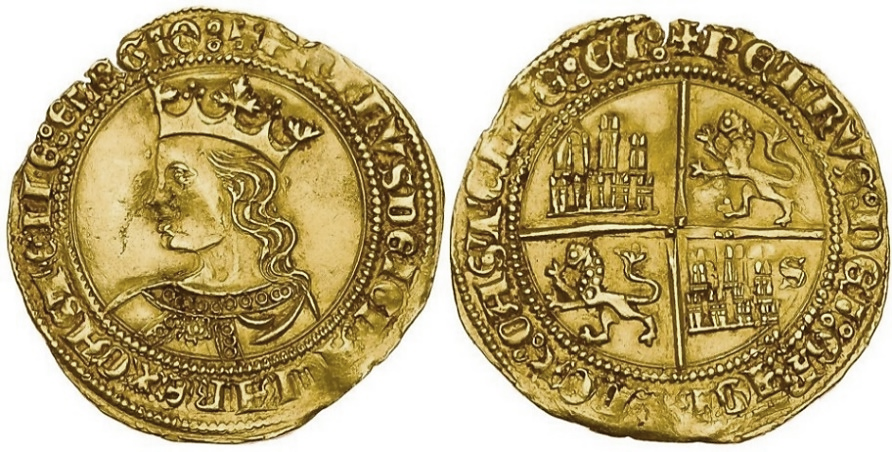 Tipo 10. Dobla de oro con el busto del Rey Pedro I de a 35 maravedís - Imagen 24