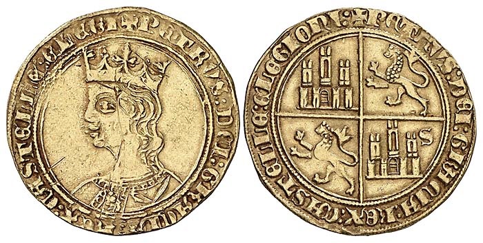 Tipo 10. Dobla de oro con el busto del Rey Pedro I de a 35 maravedís - Imagen 35