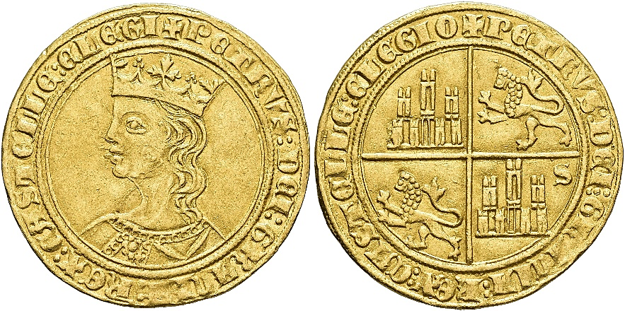 Tipo 10. Dobla de oro con el busto del Rey Pedro I de a 35 maravedís - Imagen 36