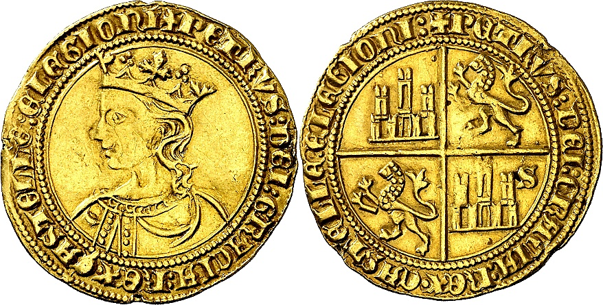 Tipo 10. Dobla de oro con el busto del Rey Pedro I de a 35 maravedís - Imagen 38