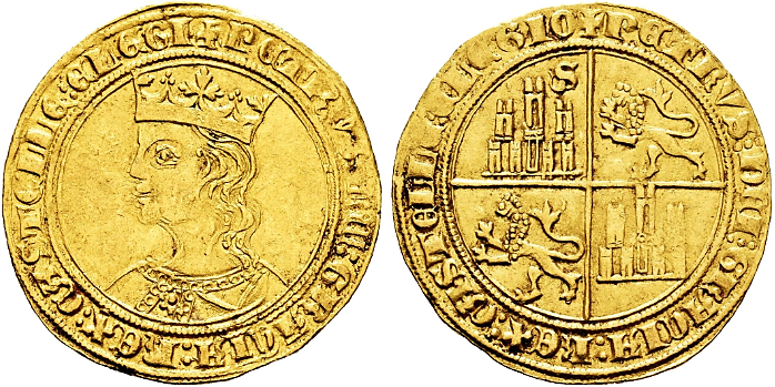 Tipo 10. Dobla de oro con el busto del Rey Pedro I de a 35 maravedís - Imagen 45