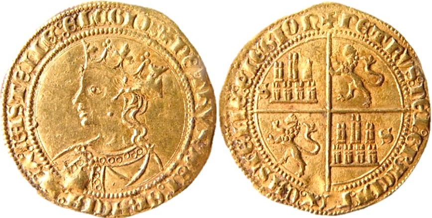 Tipo 10. Dobla de oro con el busto del Rey Pedro I de a 35 maravedís - Imagen 46