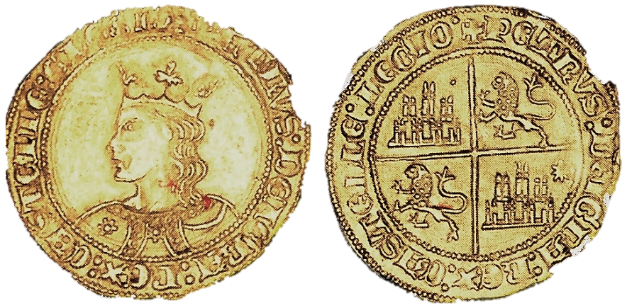 Tipo 10. Dobla de oro con el busto del Rey Pedro I de a 35 maravedís - Imagen 51