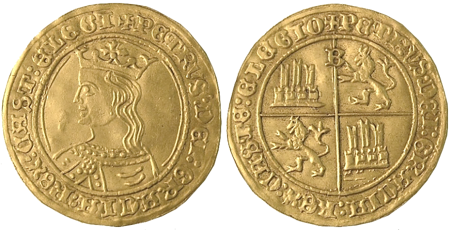 Tipo 10. Dobla de oro con el busto del Rey Pedro I de a 35 maravedís - Imagen 60