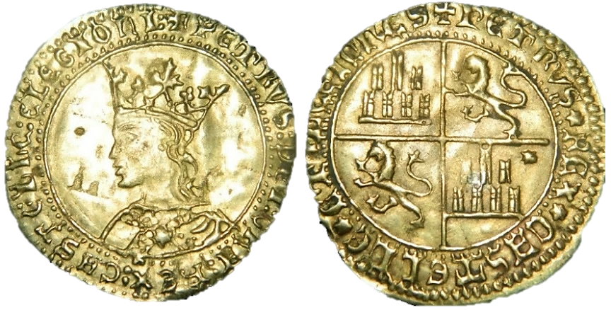 Tipo 10. Dobla de oro con el busto del Rey Pedro I de a 35 maravedís - Imagen 63