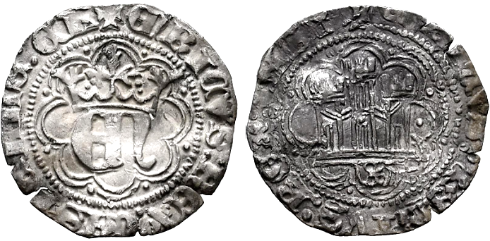 Tipo 10. Medio Real de plata con monograma “EN” - Imagen 2