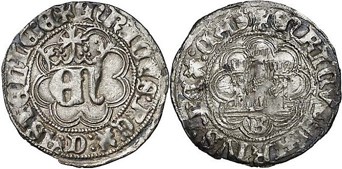 Tipo 10. Medio Real de plata con monograma “EN” - Imagen 3