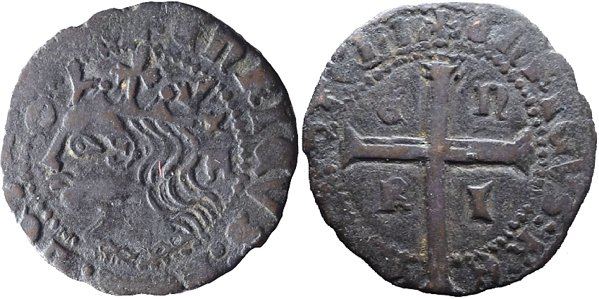 Tipo 11. Cruzado con Busto de rey a izquierda - Imagen 102