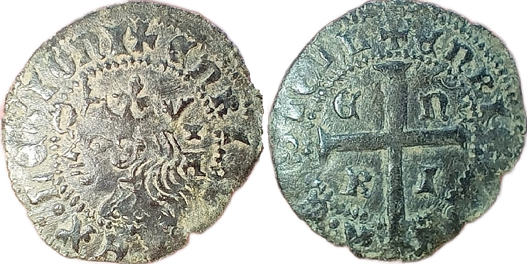 Tipo 11. Cruzado con Busto de rey a izquierda - Imagen 104