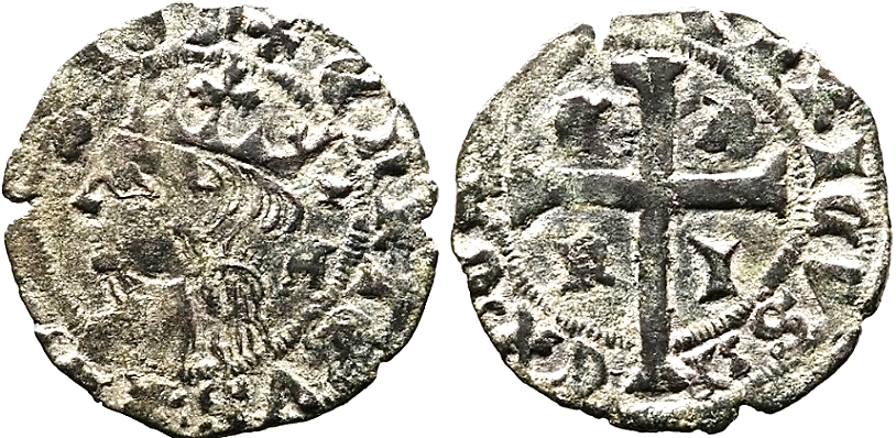 Tipo 11. Cruzado con Busto de rey a izquierda - Imagen 105