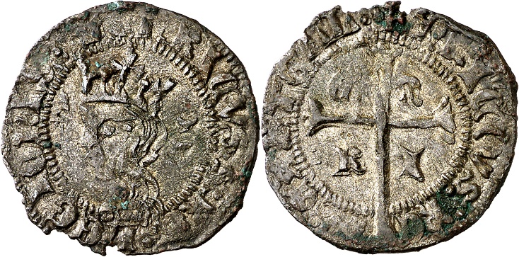 Tipo 11. Cruzado con Busto de rey a izquierda - Imagen 108