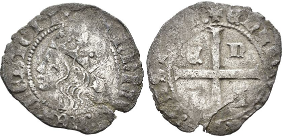 Tipo 11. Cruzado con Busto de rey a izquierda - Imagen 114