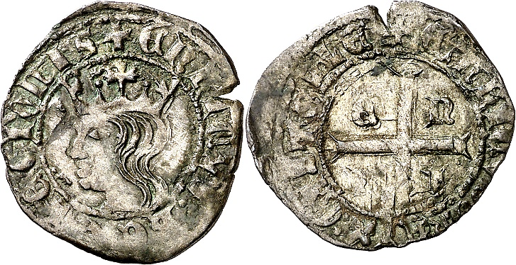 Tipo 11. Cruzado con Busto de rey a izquierda - Imagen 131