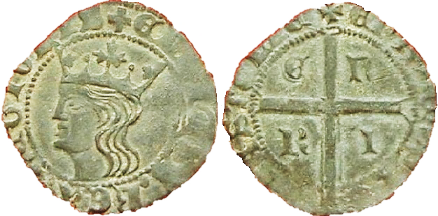 Tipo 11. Cruzado con Busto de rey a izquierda - Imagen 134
