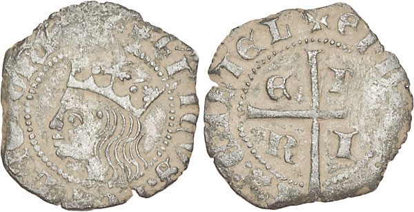 Tipo 11. Cruzado con Busto de rey a izquierda - Imagen 136