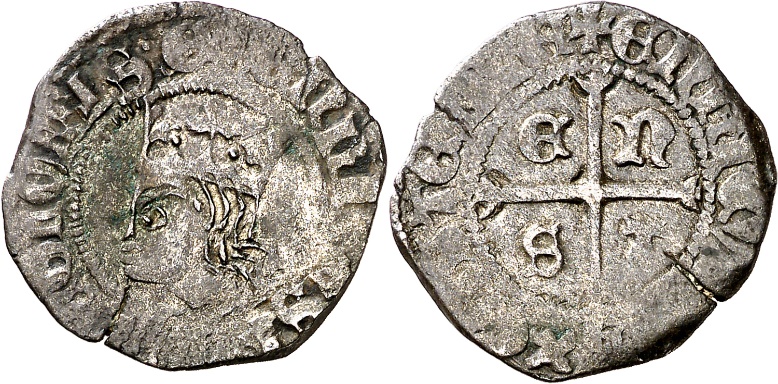 Tipo 11. Cruzado con Busto de rey a izquierda - Imagen 149