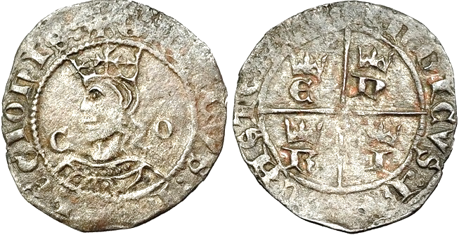 Tipo 11. Cruzado con Busto de rey a izquierda - Imagen 35