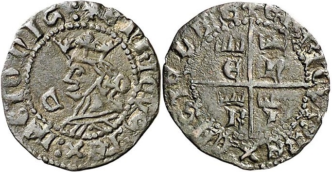 Tipo 11. Cruzado con Busto de rey a izquierda - Imagen 36