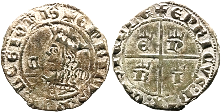 Tipo 11. Cruzado con Busto de rey a izquierda - Imagen 38