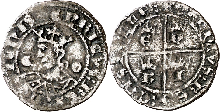 Tipo 11. Cruzado con Busto de rey a izquierda - Imagen 39