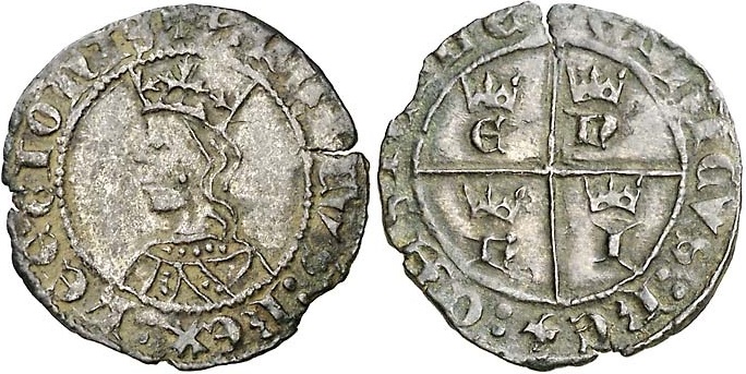 Tipo 11. Cruzado con Busto de rey a izquierda - Imagen 43