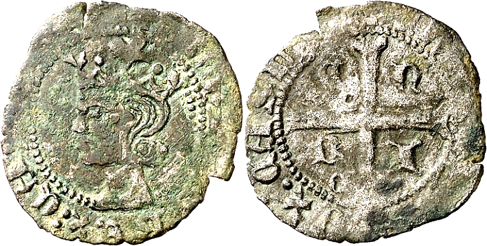 Tipo 11. Cruzado con Busto de rey a izquierda - Imagen 51