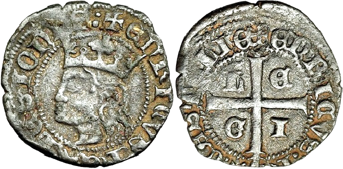 Tipo 11. Cruzado con Busto de rey a izquierda - Imagen 60