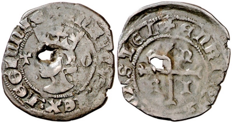 Tipo 11. Cruzado con Busto de rey a izquierda - Imagen 96