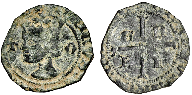 Tipo 11. Cruzado con Busto de rey a izquierda - Imagen 97