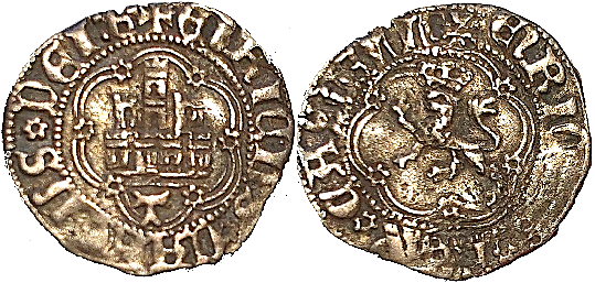 Tipo 11. Cuarto de Real de plata con Castillo y León - Imagen 13