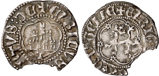 Tipo 11. Cuarto de Real de plata con Castillo y León - Imagen 15