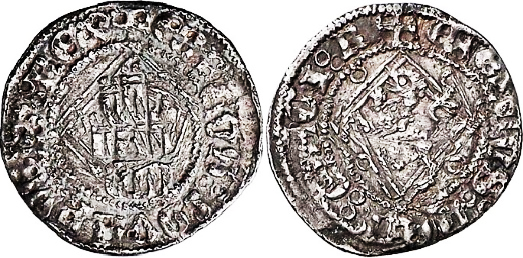 Tipo 11. Cuarto de Real de plata con Castillo y León - Imagen 22