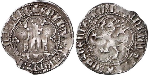 Tipo 11. Cuarto de Real de plata con Castillo y León - Imagen 25