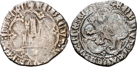 Tipo 11. Cuarto de Real de plata con Castillo y León - Imagen 30