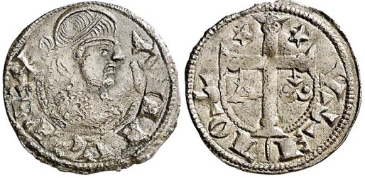 Tipo 11. Dinero de réplica alfonsina de “la Cruz de la Victoria - Imagen 3