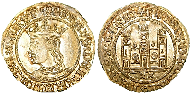 Tipo 11. Dobla de oro con el busto del Rey Pedro I de a 20 maravedís - Imagen 14