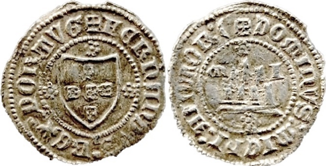 Tipo 11. Medio Tornés de Escudo y Castillo - Imagen 1