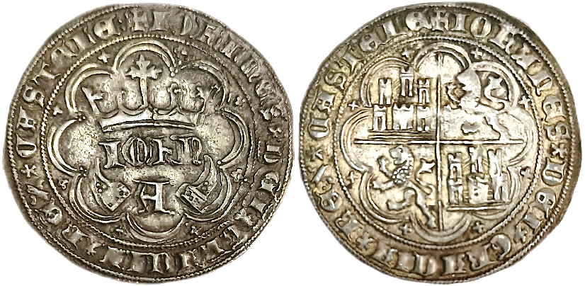 Tipo 11. Real de plata con nombre “Iohn” coronado - Imagen 2