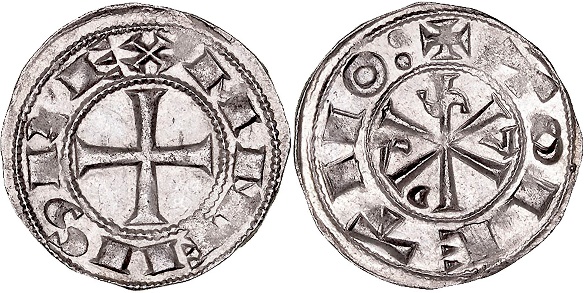 Tipo 12. Dinero de Crismón del taller de Toledo con lema “Toletvo” - Imagen 3