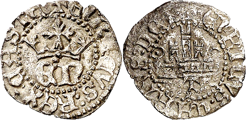 Tipo 12. Divisor de Sexto u Octavo de Real de plata de monograma “EN” - Imagen 2