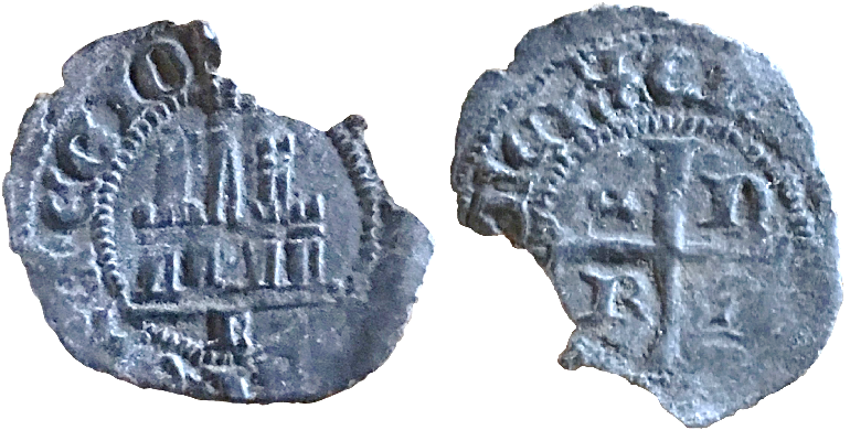 Tipo 12. Medio Cruzado con Castillo y leyenda “ENRI” - Imagen 2