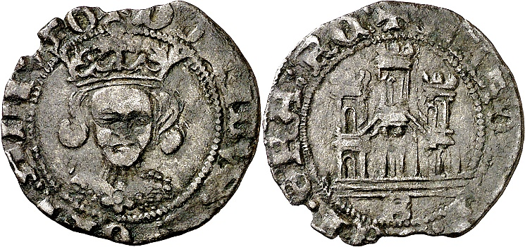 Tipo 12. Medio Quarto de busto de rey de frente - Imagen 10