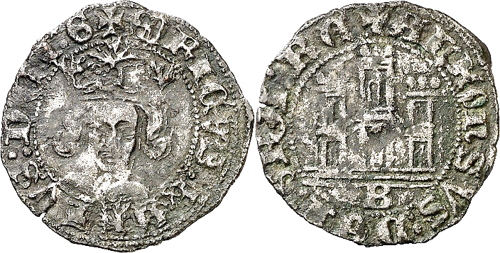 Tipo 12. Medio Quarto de busto de rey de frente - Imagen 11