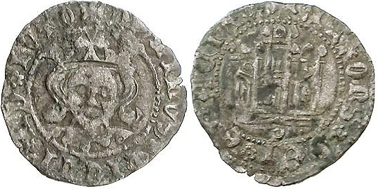 Tipo 12. Medio Quarto de busto de rey de frente - Imagen 17