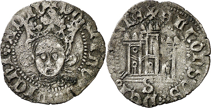 Tipo 12. Medio Quarto de busto de rey de frente - Imagen 21