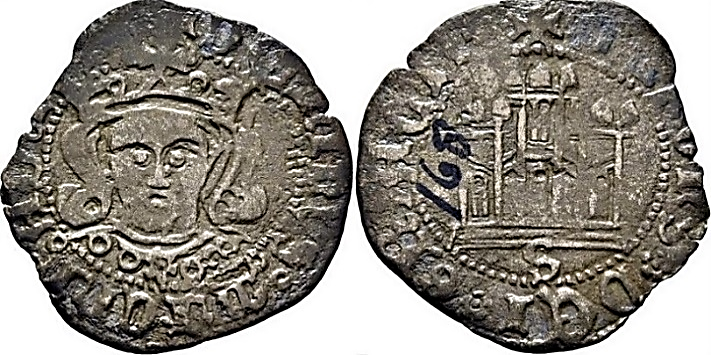 Tipo 12. Medio Quarto de busto de rey de frente - Imagen 23