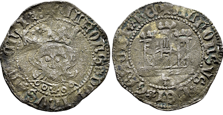 Tipo 12. Medio Quarto de busto de rey de frente - Imagen 25