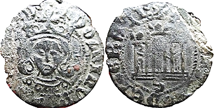 Tipo 12. Medio Quarto de busto de rey de frente - Imagen 27