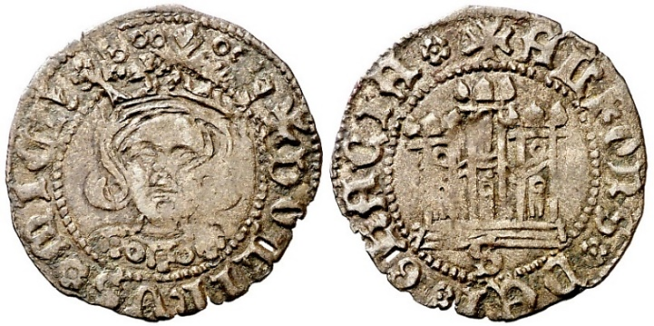 Tipo 12. Medio Quarto de busto de rey de frente - Imagen 28